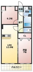 ボヌール　武庫の物件間取画像